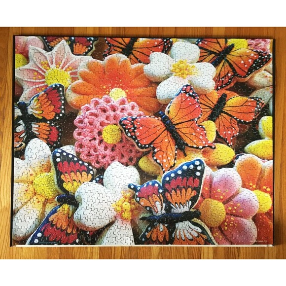 Springbok Butterfly Cookies Jigsaw Puzzle 1000 - 24" x 30" Complete - Picture 3 of 8